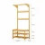 Import Bench Shoe Rack Hallway Organizer Bamboo Wood Hat Shelf with 10 Hooks and 2-Tier Shoe Rack from China