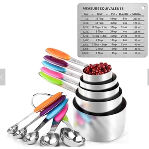 Best selling product Stainless steel Measuring Cups and Spoons set with cookware sets