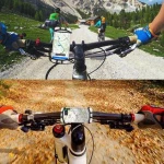 Bike Phone Mount 360 Rotation Motorcycle Bicycle Handlebar Cradle Silicone Cell Phone Holder for 4-6.5 inches phone