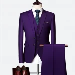 Blue men's formal business suits men's wedding formal suits