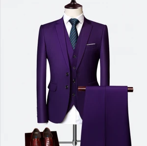 Blue men&#x27;s formal business suits men&#x27;s wedding formal suits