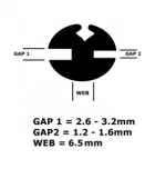 Boat  Marine Rubber Channel Windshield Gasket