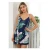 Import Bodycon White Cami Summer Dress Women Palm Leaf Print Double V Neck Casual Shift Dresses from China