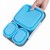 BPA free 3 Compartments Collapsible Bento Box Silicone Container Children Adult foldable Lunch Box With Tableware