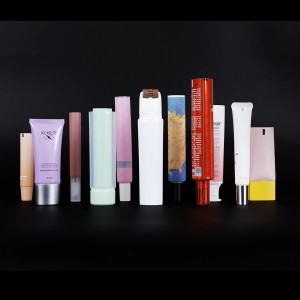 BPA Free Cosmetic Packaging Matte Empty Tube Plastic Material Men Facial Cleanser Tube 50mm Diameter