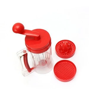 Bpa Free Multifunction Manual Pancakes Waffles Muffin Mix Crepes Cookie Batter Dispenser With Cheese Grater Juice Squeezer