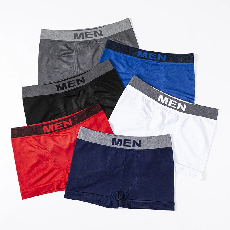 Brand mens underwear Boxer Shorts polyester mens seamless underwear