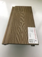 Brand New Deep Wood Grain Anti-UV External Wall Panel WCP Cladding