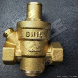 Bronze Pressure Reducing Valve With Gauge