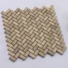 Brown herringbone marble mosaic tile brown wood grain herringbone mosaic tile yellow stone mosaic tiles