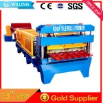 Building material Corrugated Color Steel Metal sheet Panel Roof Tile Roll Forming Machine Prices Made in China