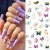 Import Butterfly 3D Nail Sticker Colorful Transfer Stickers Nail Art Decoration DIY Decals from China