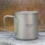 Import Camping Mug Folding Handle 300ml 400ml Titanium Mug Ultralight Outdoor Camping Mug from China