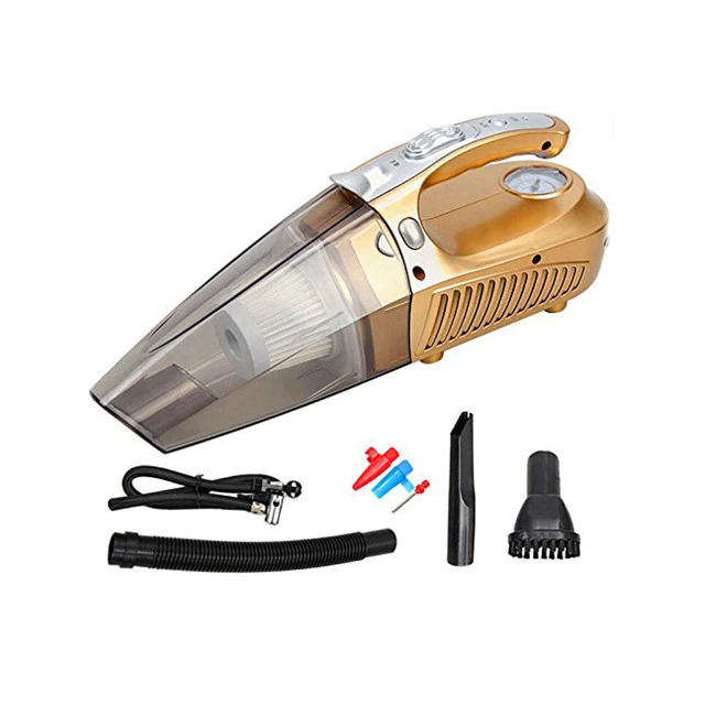 Car Vacuum Cleaner Handheld Vacuum Wet/Dry DC 12V 100W 3800 Pa High Power 4 in 1 With Tire Inflator,Tire Pressure Gauge BS-8041A