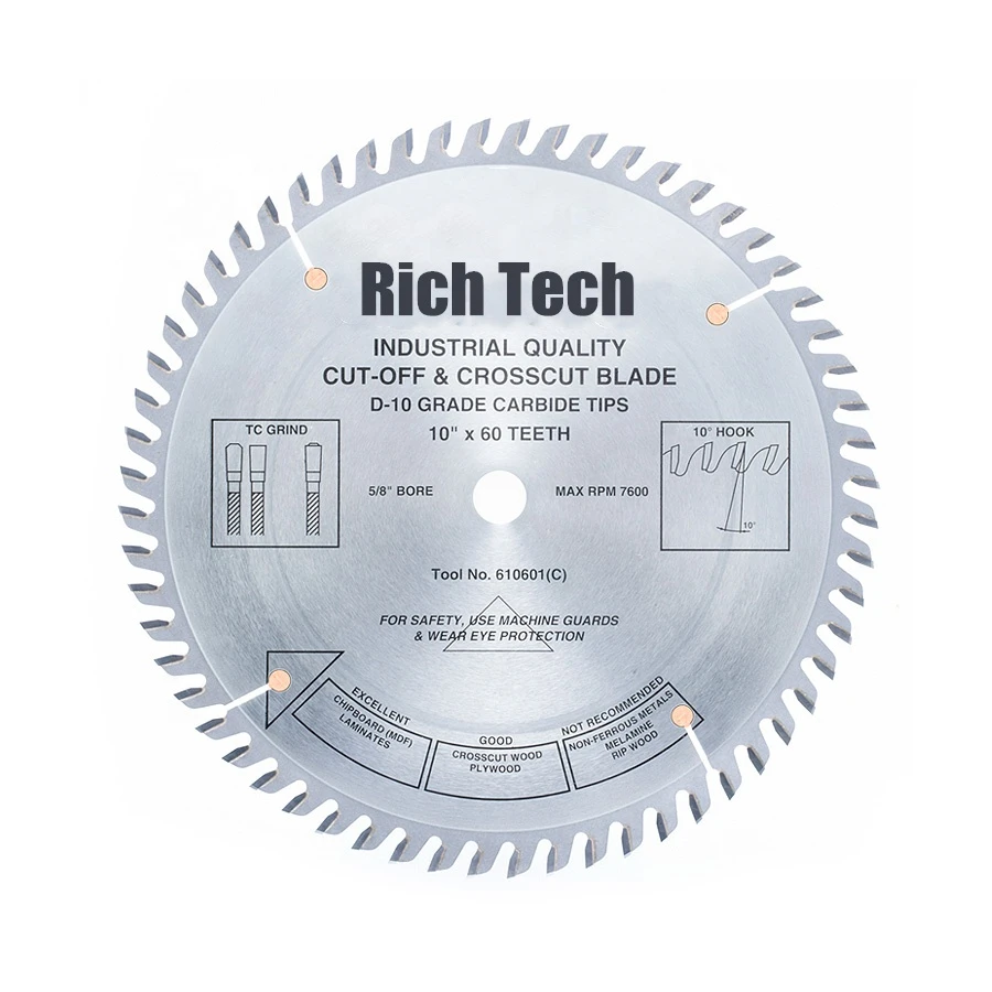 Carbide Tipped General Purpose cut off ATB grind saw blade