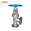 Cast Steel Flanged DN100 High Pressure Angle Type Globe Valve for Steam