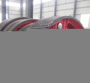 Casting Large Spur Gear Wheel and Forging Pinion Gear for Ball Mill