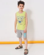 Casual amazing tiger printed boys vest