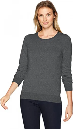 Casual Long Sleeve Wool Womens Sweater Solid Pattern Odm/Oem Pullover Sweater Woman Pullover