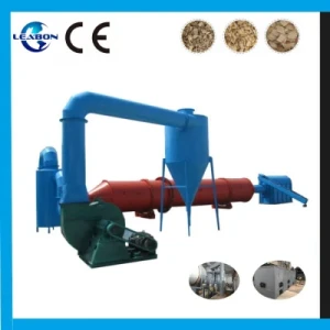 CE 1-2t/H Wood Chips Sawdust Drying Equipment Wood Sawdust Drum Rotary Dryer