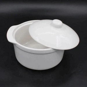 Ceramic soup tureen, white ceramic coup tureen with lid
