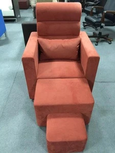 Cheap recliner pedicure chair/high quality leather foot spa sofa chair