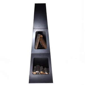 Chimenea with storage outdoor fireplace YH4412A