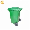 China 100Liter HDPE material Eco-friendly Outdoor Garbege Can With Wheels waste bin Trash Can Waste Plastic Bin