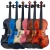 Import China factory cheap price handmade colorful basswood violin from China