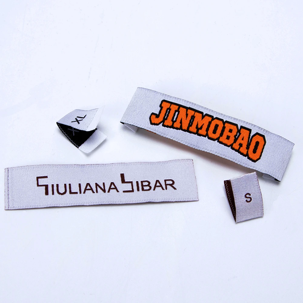 China factory custom woven labels for clothing garment