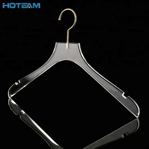 China Manufacturer Crystal Skirt Hanger With Metal Clips Clear Acrylic Skirt Hanger