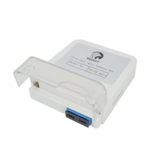 China manufacturer fiber optic faceplate 2 port FTTH terminal box,fiber optic outlet for SC duplex adapter,home distribution box