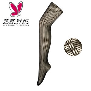 China manufacturer sexy mesh hosiery with floral side jacquard With Good Service
