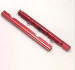 china OEM manufacturer 5 axis cnc machining Fuel Rail cell AN Female O-Ring Inlets, 8 AN Female O-Ring Outlets by your drawing