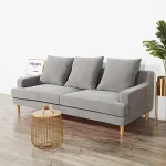 china supplier gray velvet fabric for sofa cover