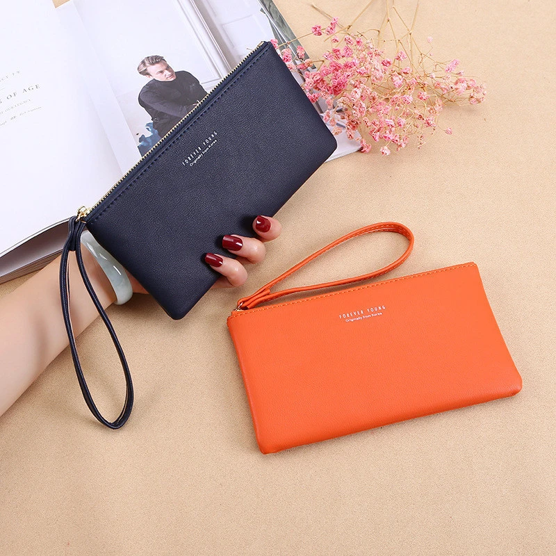 china wholesale high quality zipper fashionable minimalist wallet for women