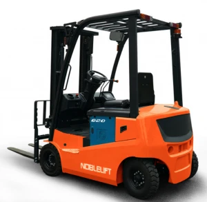 Chinese Cheap 48v Four Wheels Electric Storage Battery Forklift Truck Full Electric Pallet Forklift with Four Big Tyres