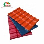 Chinese Design Guangzhou Building Materials Plastic Sheet Anti-corrosion ASA Synthetic Resin Roof Tile