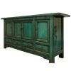 chinese old four drawers four doors Border cabinet vintage tv table for living room antique chinese reproduced sideboard