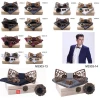 Classic Handmade Mens Wooden Bow Tie with Matching Pocket Square and Men&#x27;s Cufflinks Sets Boxes