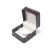 Import Classical Brown Square Leather Paper Outside White PU Pad Golden Hot Stamp Logo Jewelry Bangle Box from China