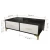 Import Coffee table TV cabinet locker three-piece set Living room furniture set high gloss light luxury Black and white from China