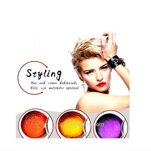 Color aluminum cans color hair wax men&#039;s and women&#039;s short hair style products