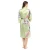 Import Colorful Peacock Bridesmaid Silk Satin Bath Robes Short Sleeves V-neck Nightgown from China