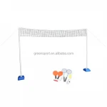 Combo Game Set Outdoor games includes badmnton tennis volleyball flying disc catch ball set and football
