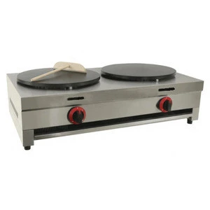 Commercial Twin Gas Crepe cooker/pancake machine GCM-2