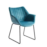 Concise Style Restaurant chair For Dining Room Coffee Shop Velvet Fabric Modern Dinning Chair sillones poltrona