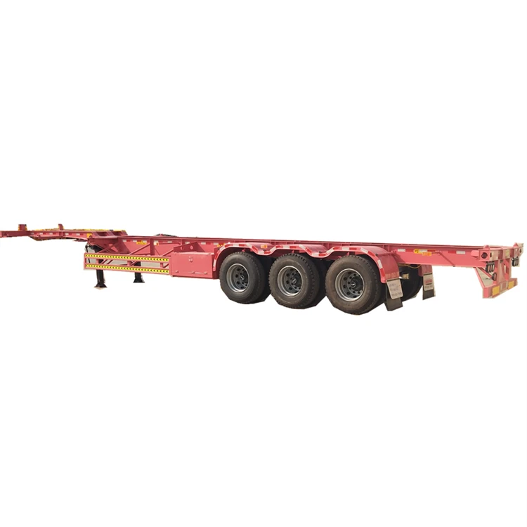 Container Chassis Truck Shipping Container Transport Skeleton Semi Trailer
