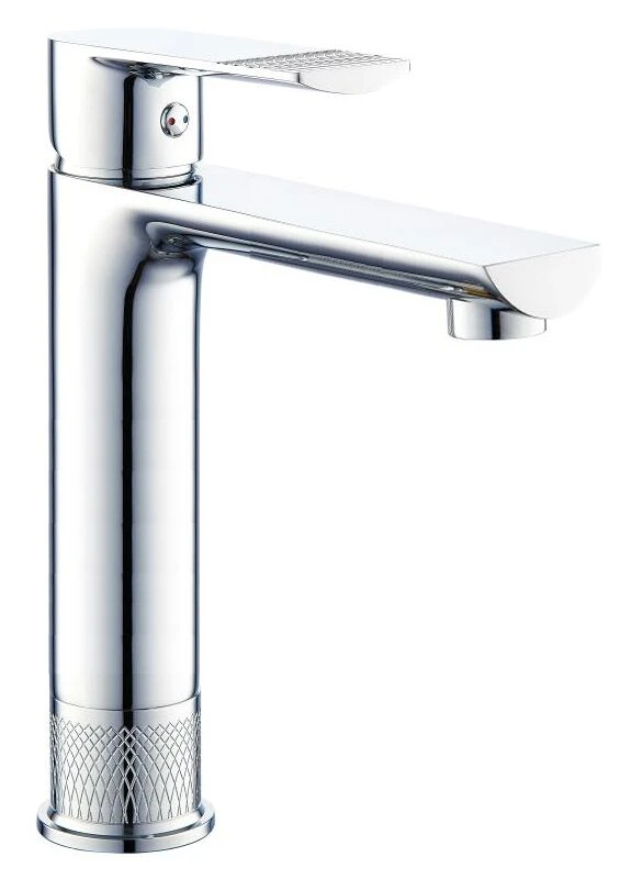 Contemporary Single Handle Durable Brass Chrome Sink Faucet  Bathroom Basin Faucet Tap