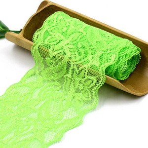COOMAMUU Fashion Elastic Lace Trims 8cm Width Hollow Lace Fabric DIY Craft Sewing Decorative Ribbon for Garments